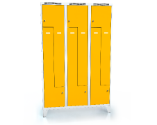 Cloakroom locker Z-shaped doors ALSIN with feet 1920 x 1200 x 500